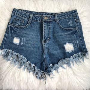 Women’s Distressed Cutoff Shorts